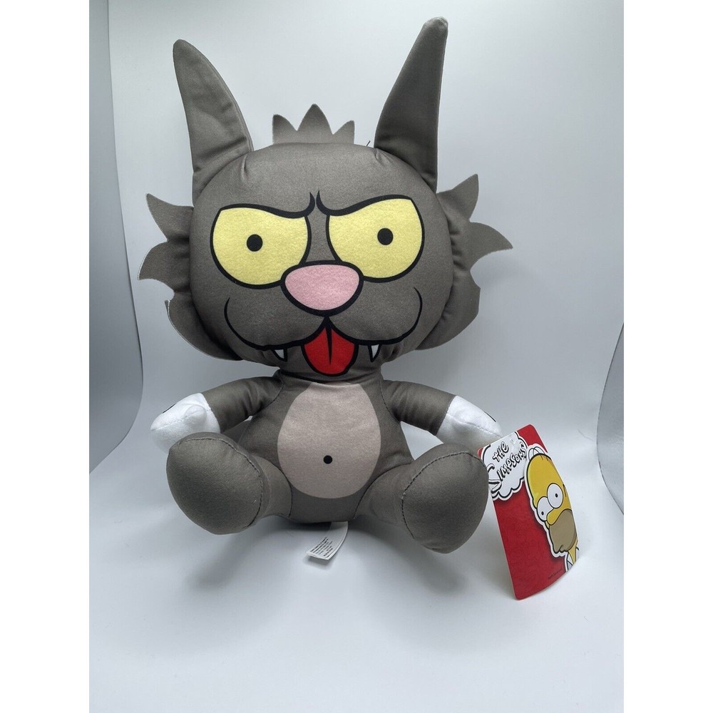 The Simpsons Scratchy The Cat Gray Plush Soft Toy Stuffed Toy Factory